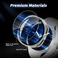 Schutzhülle für Samsung Galaxy Watch 8 40mm, Schwarz + Transparent