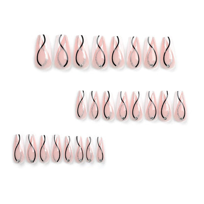 Press On Nägel Set – 24 Stück, Verschiedene Farben & Stile