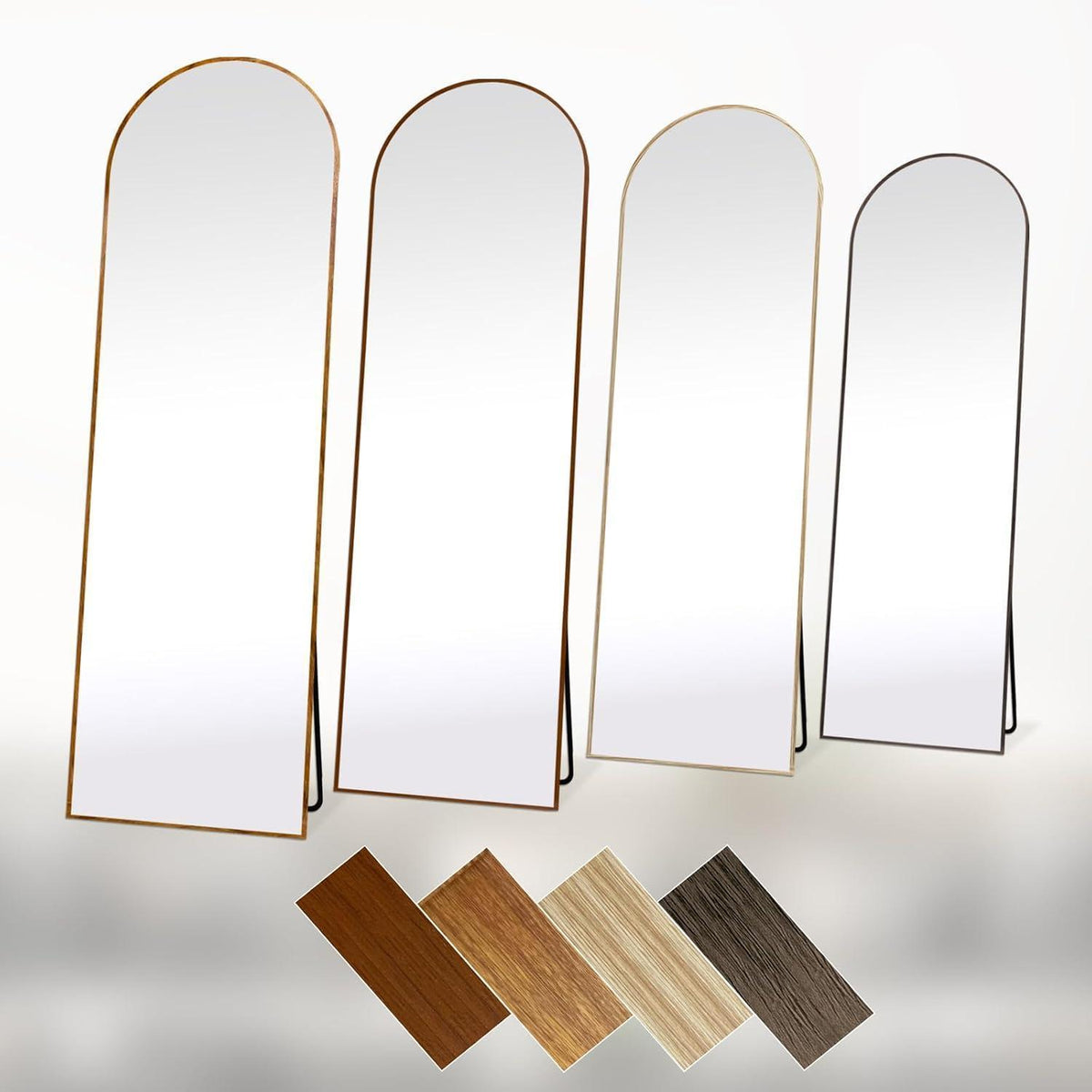 Gewölbter Ganzkörperspiegel 180x76cm – Stand- & Wandspiegel