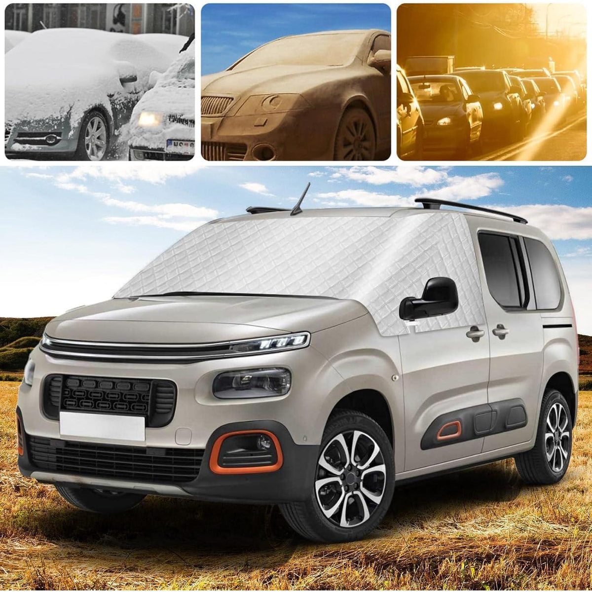 Frontscheibenabdeckung Citroen Berlingo 2018-2025 – Frost & Sonnenschutz