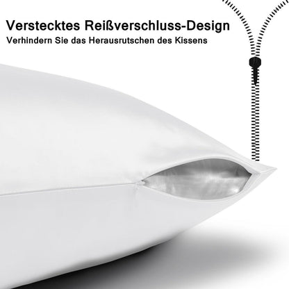Seidenkissenbezug 80x80 - Maulbeerseide für Haut & Haar