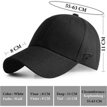 Baseball Cap Baumwolle Verstellbar – Unisex Kappe Schwarz