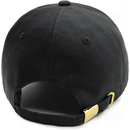 Baseball Cap Baumwolle Verstellbar – Unisex Kappe Schwarz
