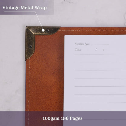 A5 Ringbuch Tagebuch mit 6 Ringen, Vintage Baumdesign Violett