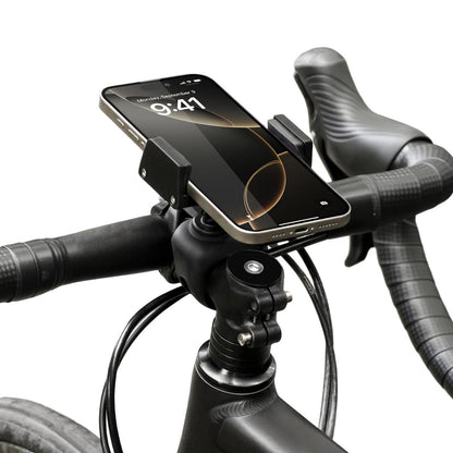 Fahrrad Handyhalterung aus Aluminium – 360° drehbar & sicher
