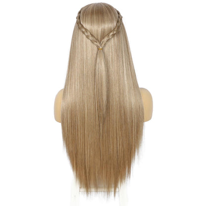 Blond Stirnband Perücke – Synthetisch, 26 Zoll, mit Stirnbändern