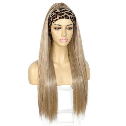 Blond Stirnband Perücke – Synthetisch, 26 Zoll, mit Stirnbändern