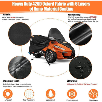 Wasserdichte Abdeckung für Can-Am Spyder RT/F3 – 300x150x120cm