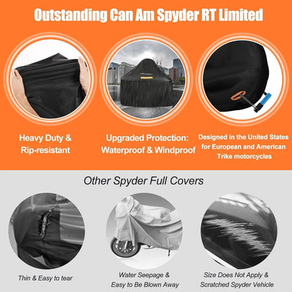 Wasserdichte Abdeckung für Can-Am Spyder RT/F3 – 300x150x120cm