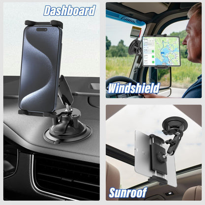 Starker Tablet Saugnapf Halterung für Auto & Traktor