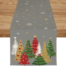 Tischläufer Weihnachten Grau 40x180 cm - Festliche Deko