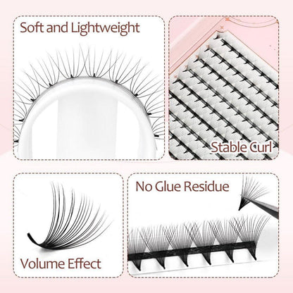 14D Vorgefertigte Wimpernfächer – Volumen-Wimpern 8-15mm