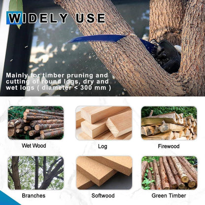 Säbelsägeblätter für Holz, 380mm & 300mm, 6 TPI, Bogenkante