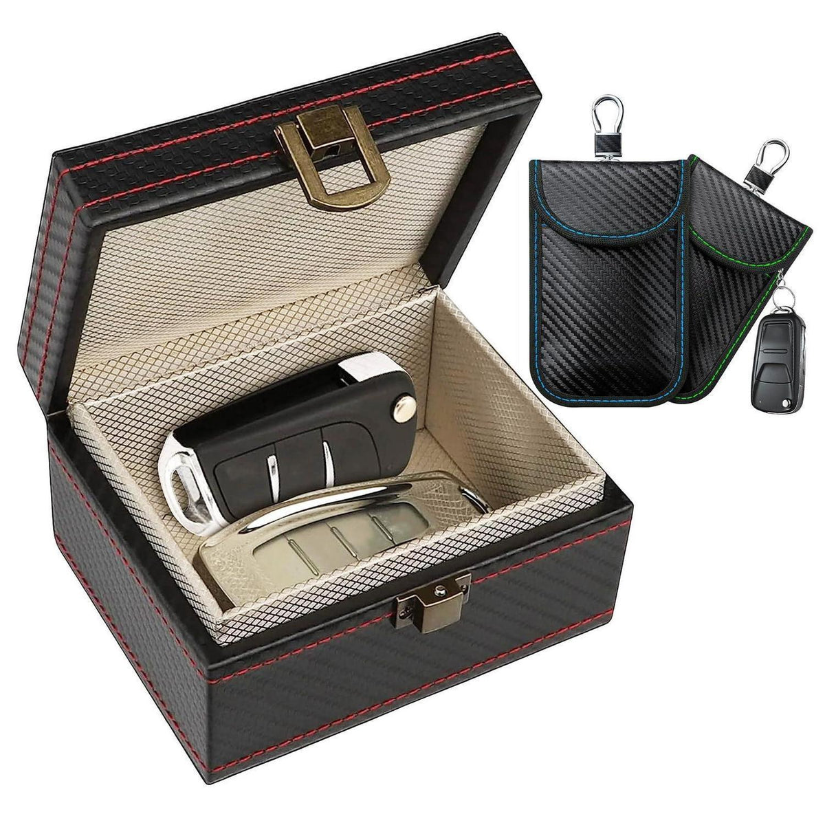 Keyless Go Schlüsselbox mit Signalblocker Schwarz