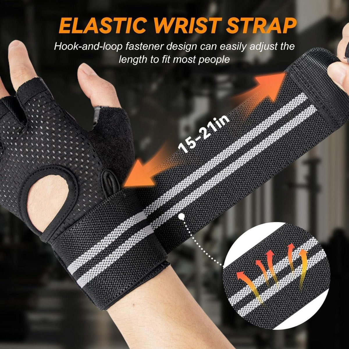Fitness Handschuhe mit Handgelenkband für Damen und Herren