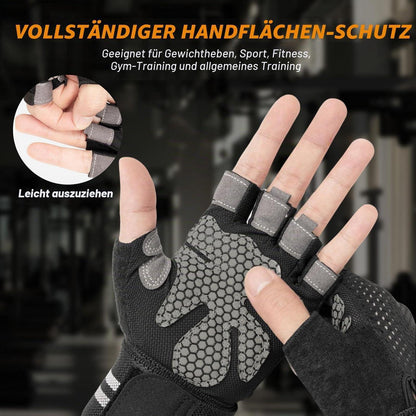 Fitness Handschuhe mit Handgelenkband für Damen und Herren