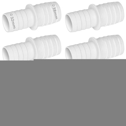 Poolschlauch Adapter 32mm auf 38mm, 4er Set mit Schellen