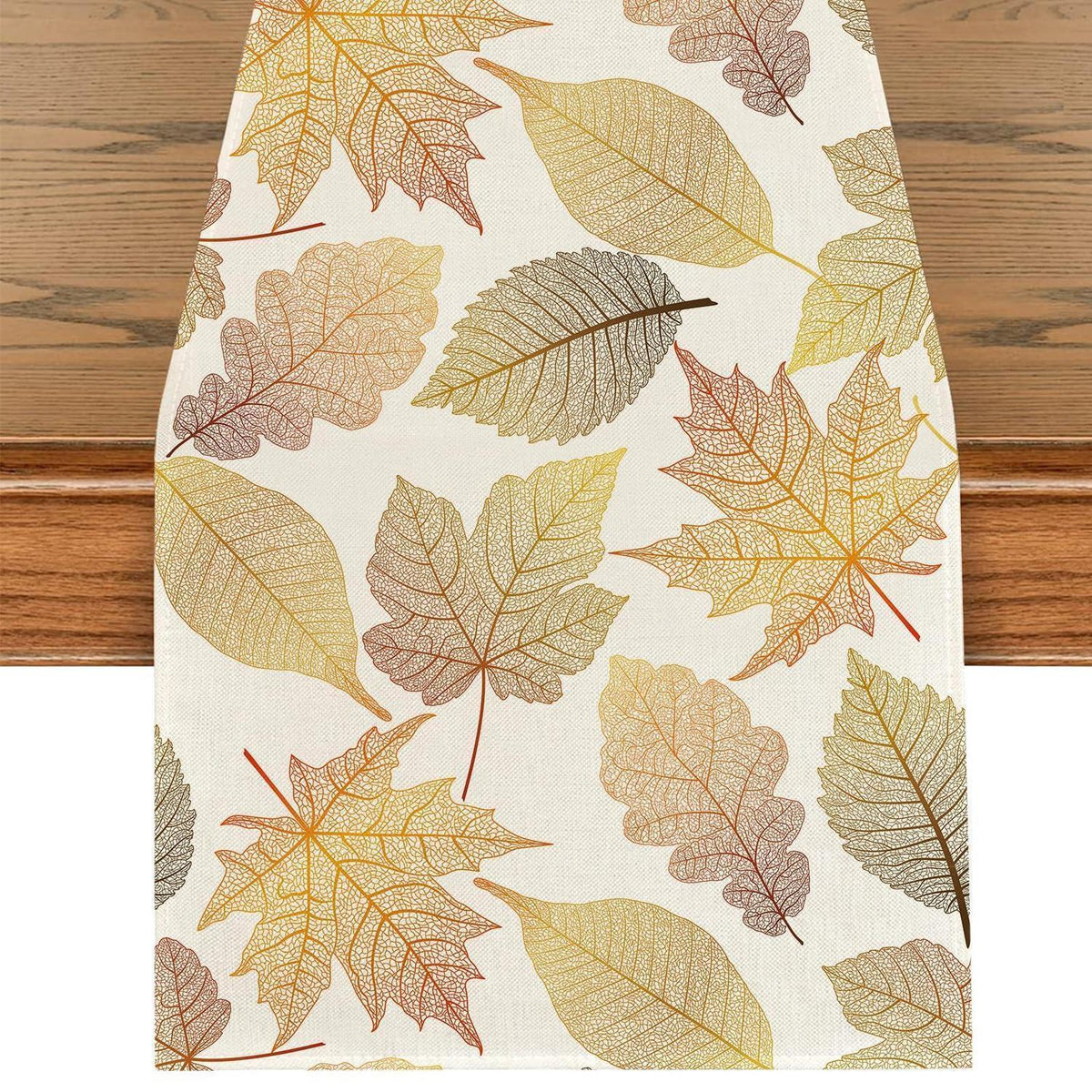 Herbst Tischläufer Ahornblätter 40x240cm – Waschbar & Wiederverwendbar