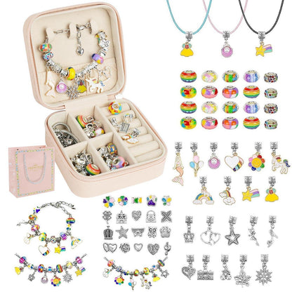Armband Bastelset Kinder – 66-teilig mit Perlen & Geschenkbox