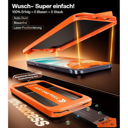 iPhone 17 Pro Max Sichtschutz Panzerglas 2 Stück