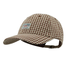 Karierte Baseball Cap Damen Herren Baumwolle Vintage Verstellbar
