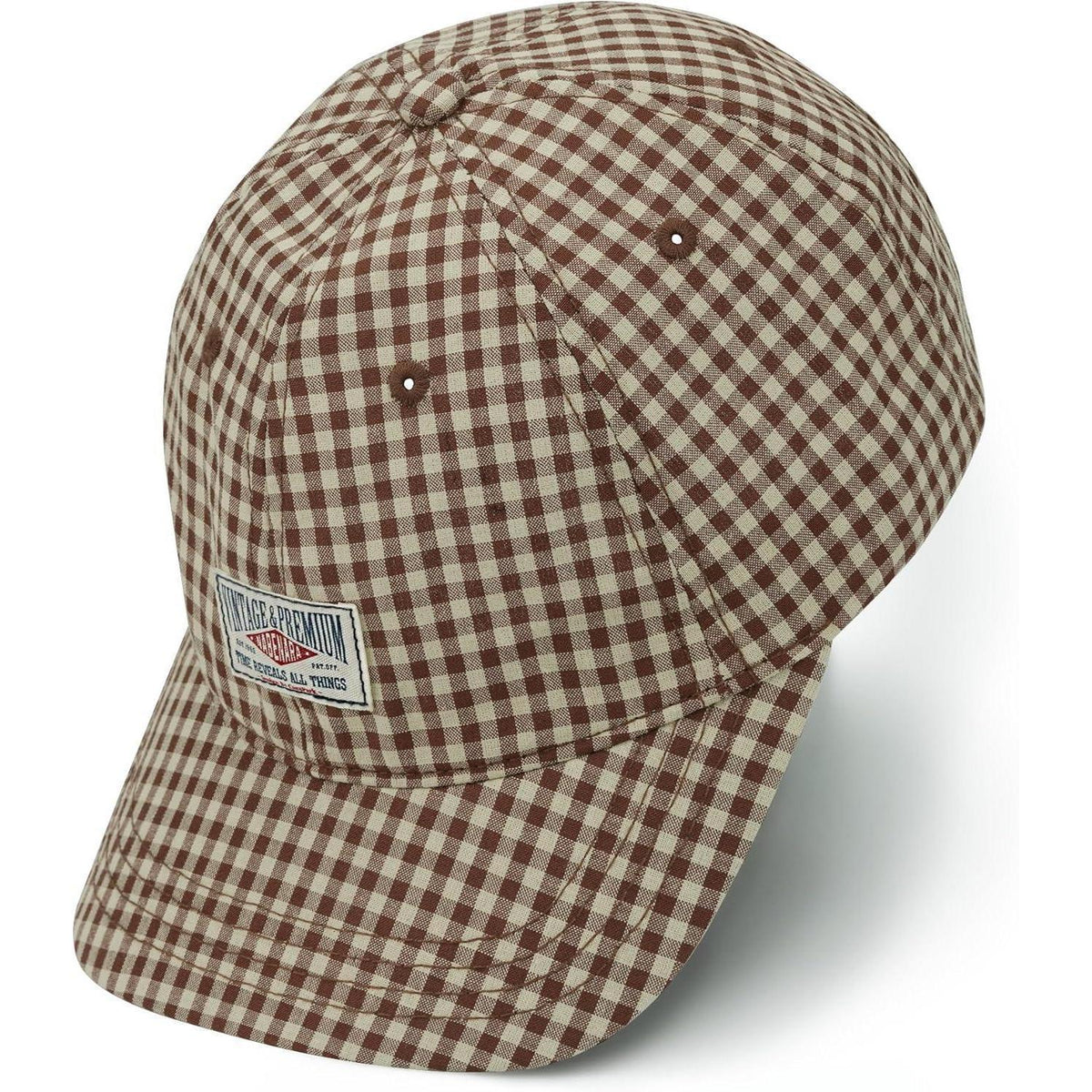 Karierte Baseball Cap Damen Herren Baumwolle Vintage Verstellbar