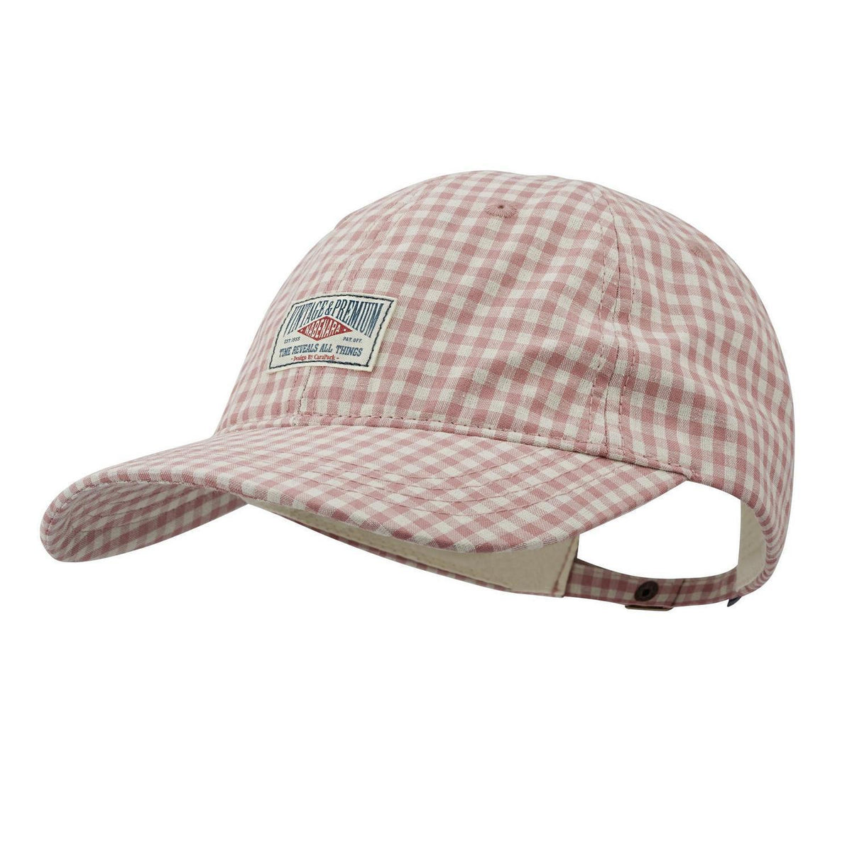 Karierte Baseball Cap Damen Herren Baumwolle Vintage Verstellbar