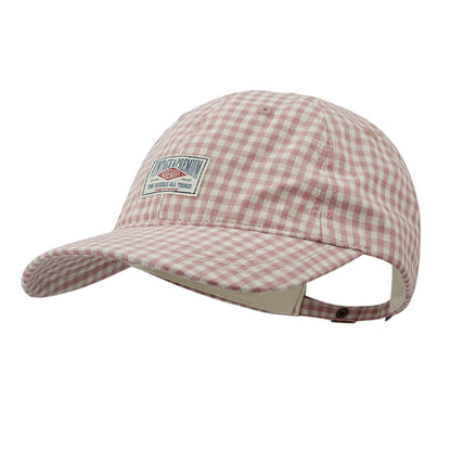 Karierte Baseball Cap Damen Herren Baumwolle Vintage Verstellbar