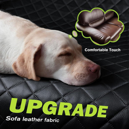 Hundedecke Auto Rückbank mit Harter Unterseite 136x60cm, Wasserdicht & Kratzfest