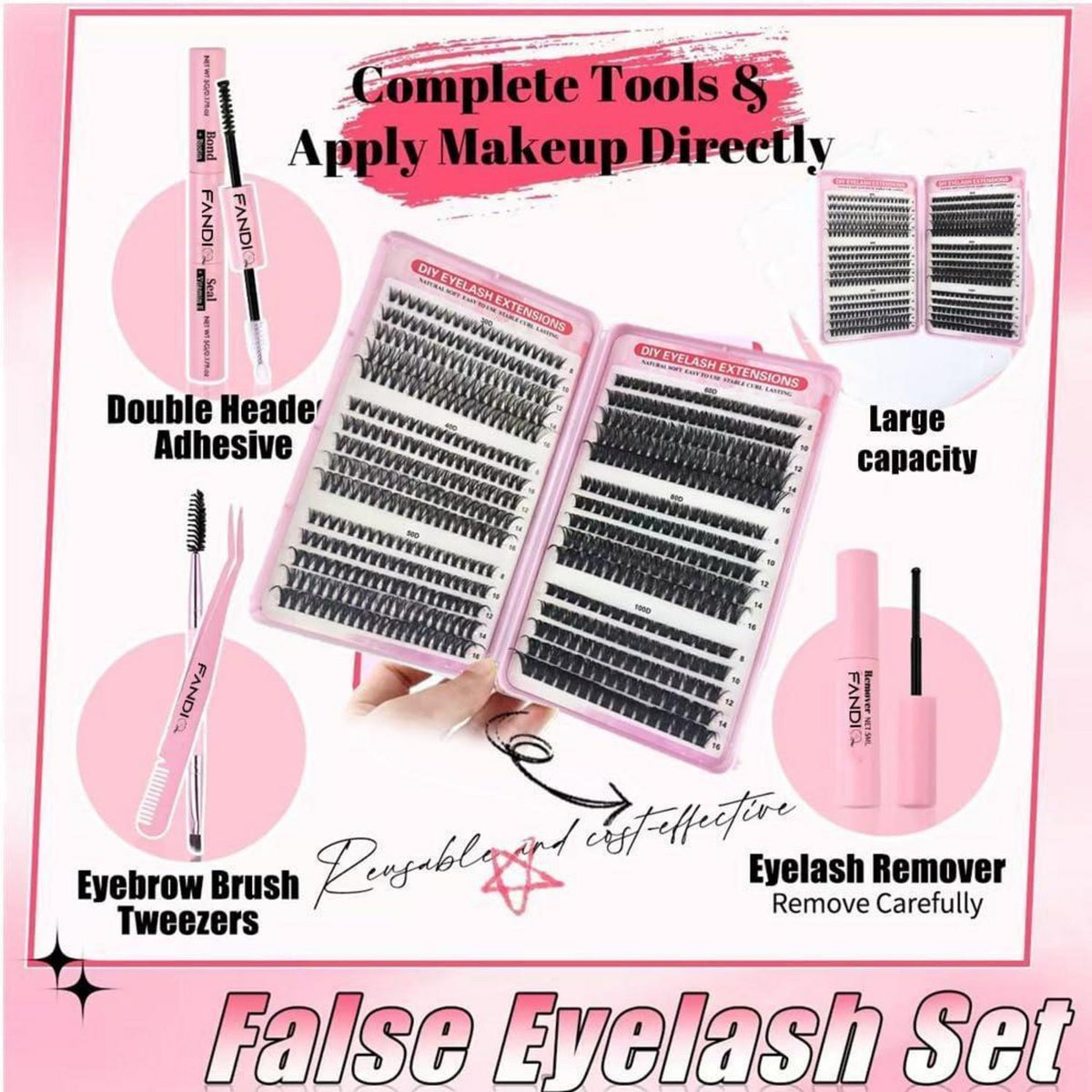 Wimpern-Set für professionelles Lash-Design – 520 Stück