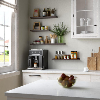 Wandregal Walnuss MDF 60x13 cm 2er Set