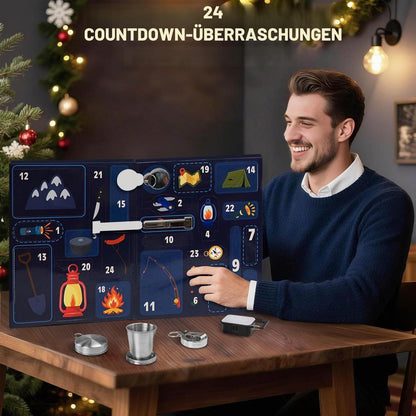 2026 Adventskalender Survival Kit für Herren mit Campingwerkzeug