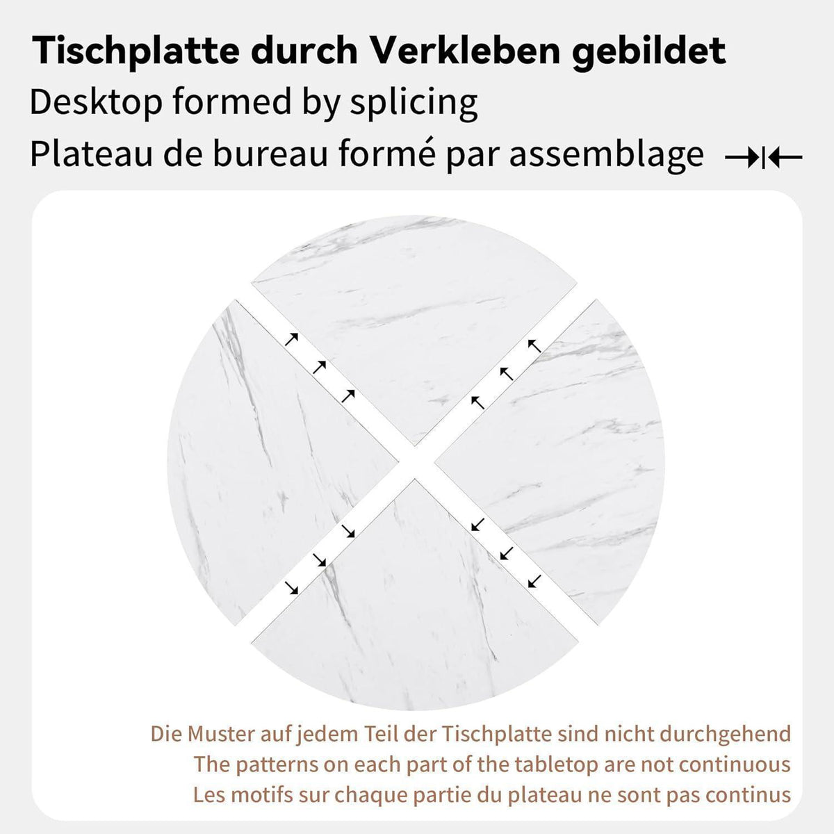 Runder Esstisch Set mit 4 Samtstühlen – Modern & Elegant