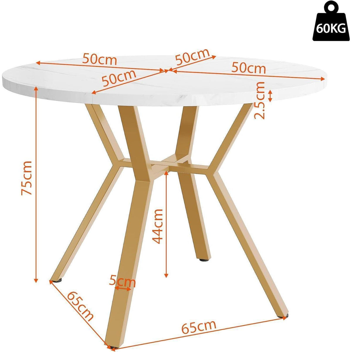 Runder Esstisch Set mit 4 Samtstühlen – Modern & Elegant