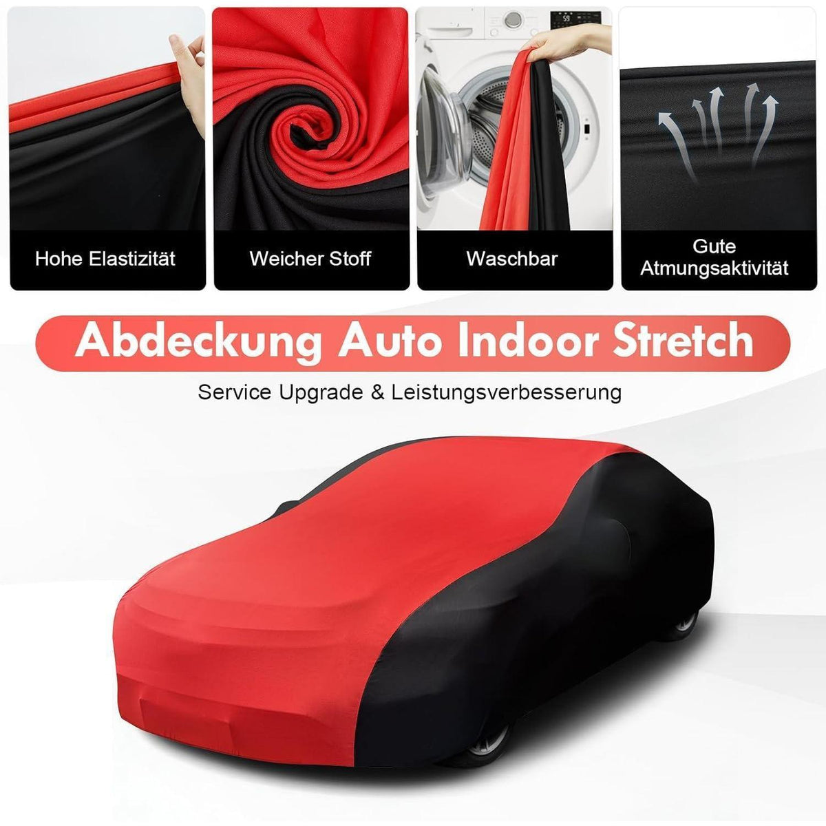 Autoabdeckung Indoor Stretch XL – Staubdicht & Atmungsaktiv