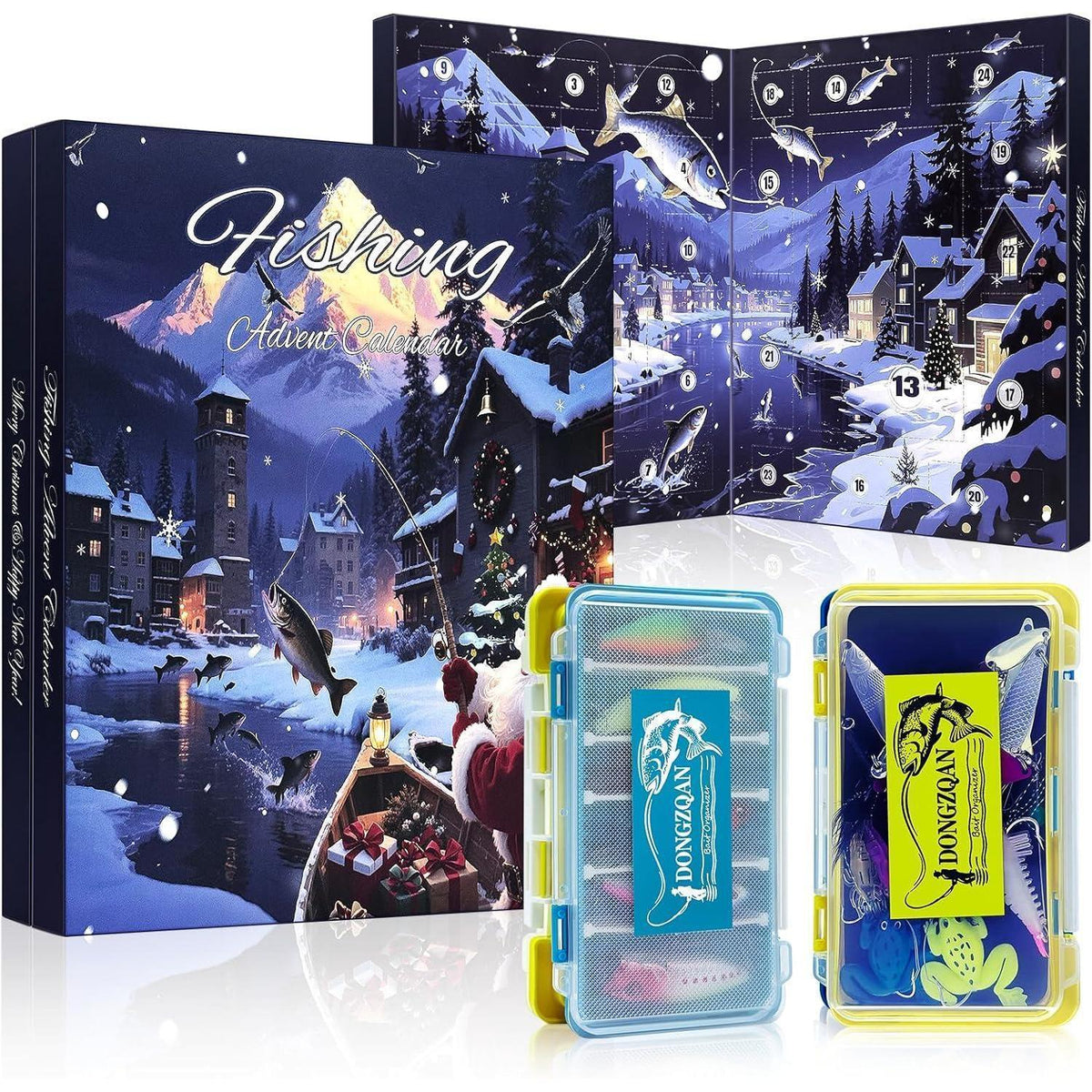 Angel Adventskalender 2026 mit 24 Ködern & Boxen