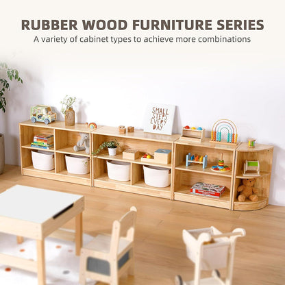 Kinderregal Holz 5 Fächer – Spielzeug & Bücher Organizer