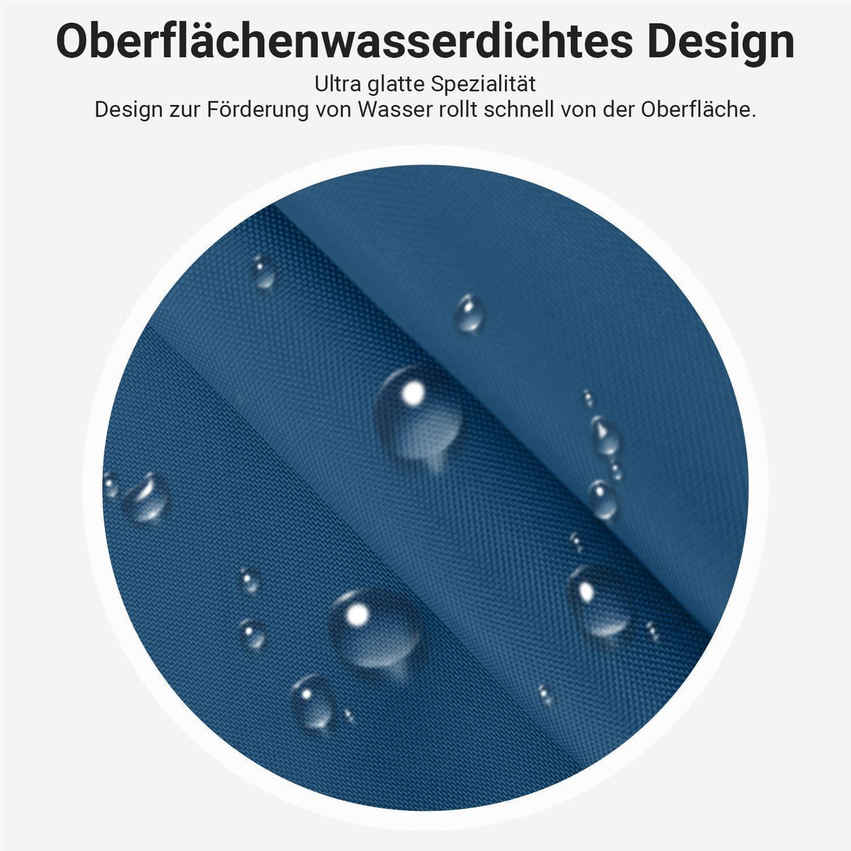 Duschvorhang dunkelblau 180x180 cm | Antischimmel & Wasserabweisend