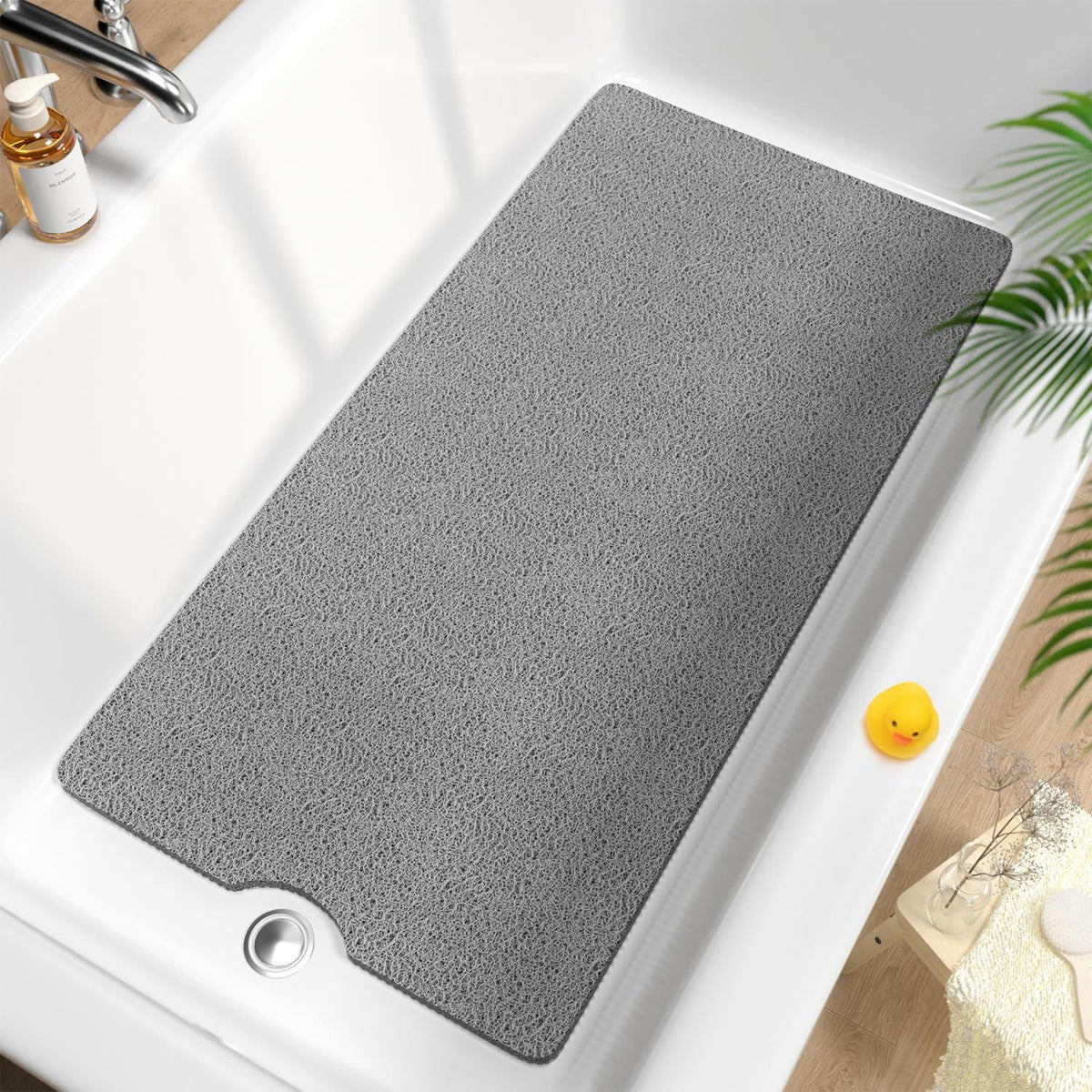 Rutschfeste Badewannenmatte 101x51cm – Schnelltrocknend & Zuschneidbar