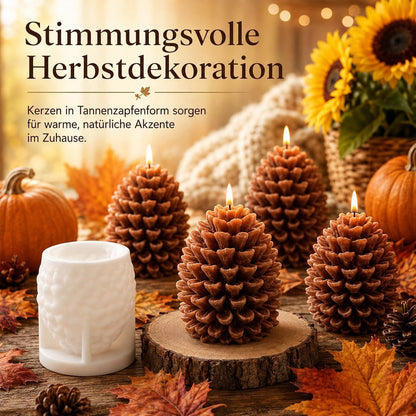 Silikon Kerzenform Tannenzapfen Weihnachten DIY Gießform
