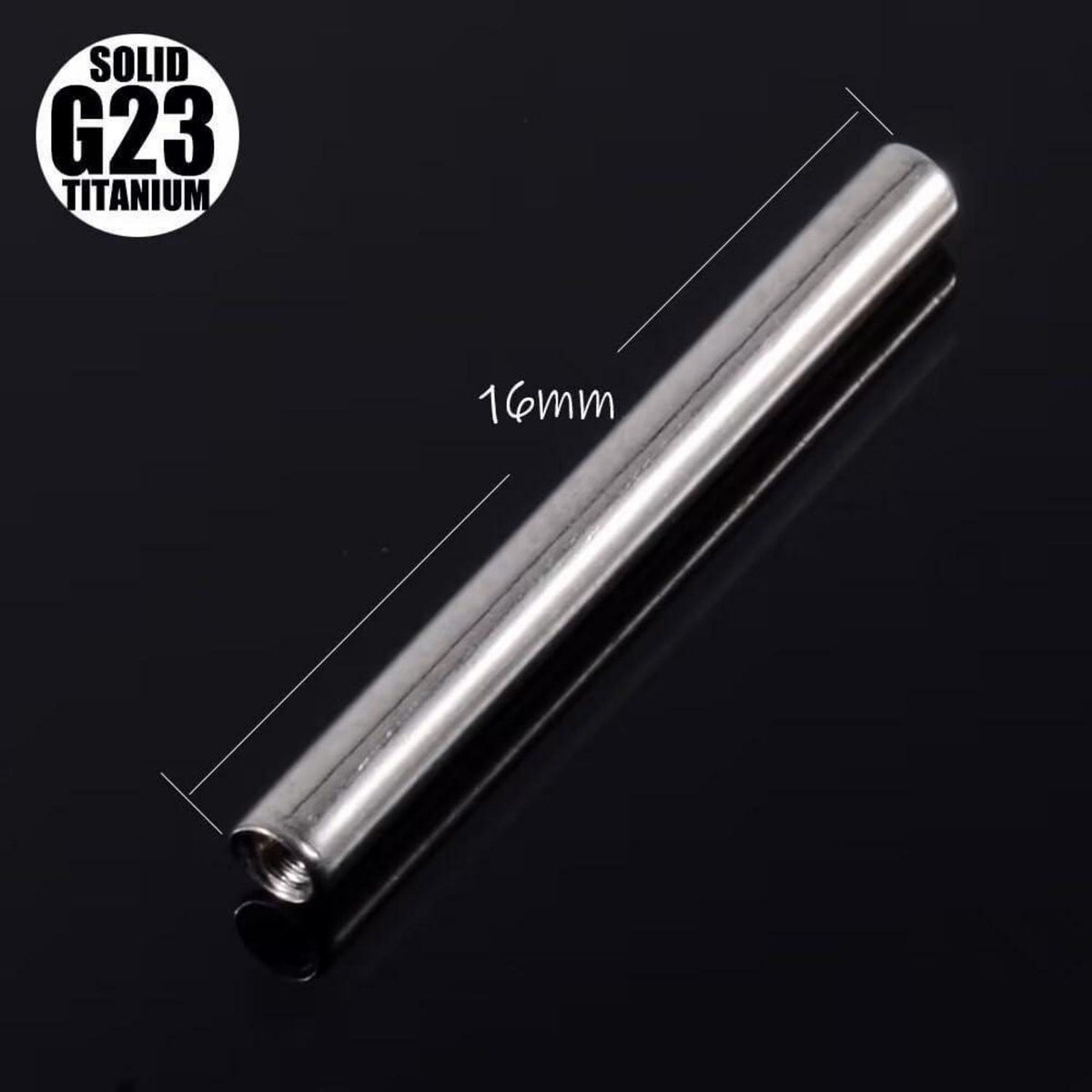 Bauchnabelpiercing Silber Titan 14G 6-16mm Zirkonia Bananabell