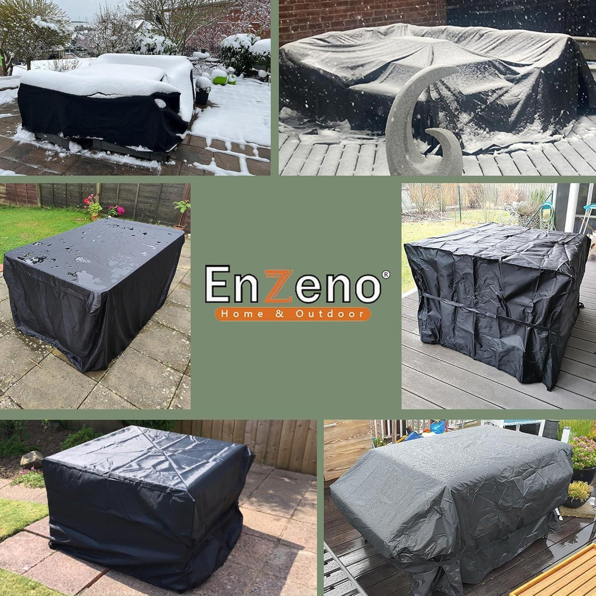 Wasserdichte Gartenmöbel Abdeckung 280x220x90cm für Loungemöbel