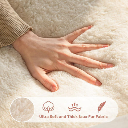 Flauschiger Sitzsack Erwachsene – Blumen Design, Memory Foam