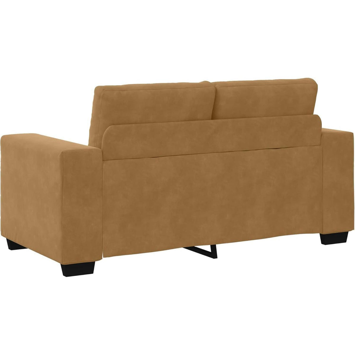 Samtsofa Zweisitzer Braun – Modernes Polstersofa 120 cm