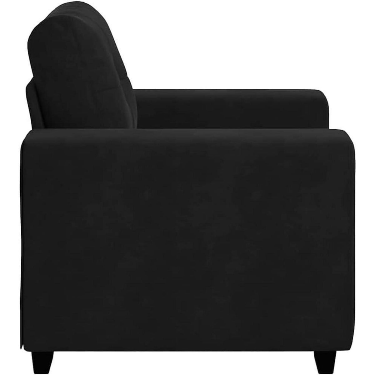 Samt Sessel Schwarz 60cm - Modernes Polstersofa für Wohnzimmer