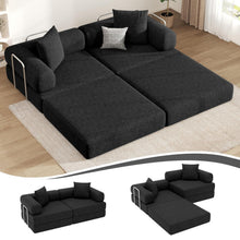 Klappbares Schlafsofa 199cm – Bequemer Futon für Wohnzimmer