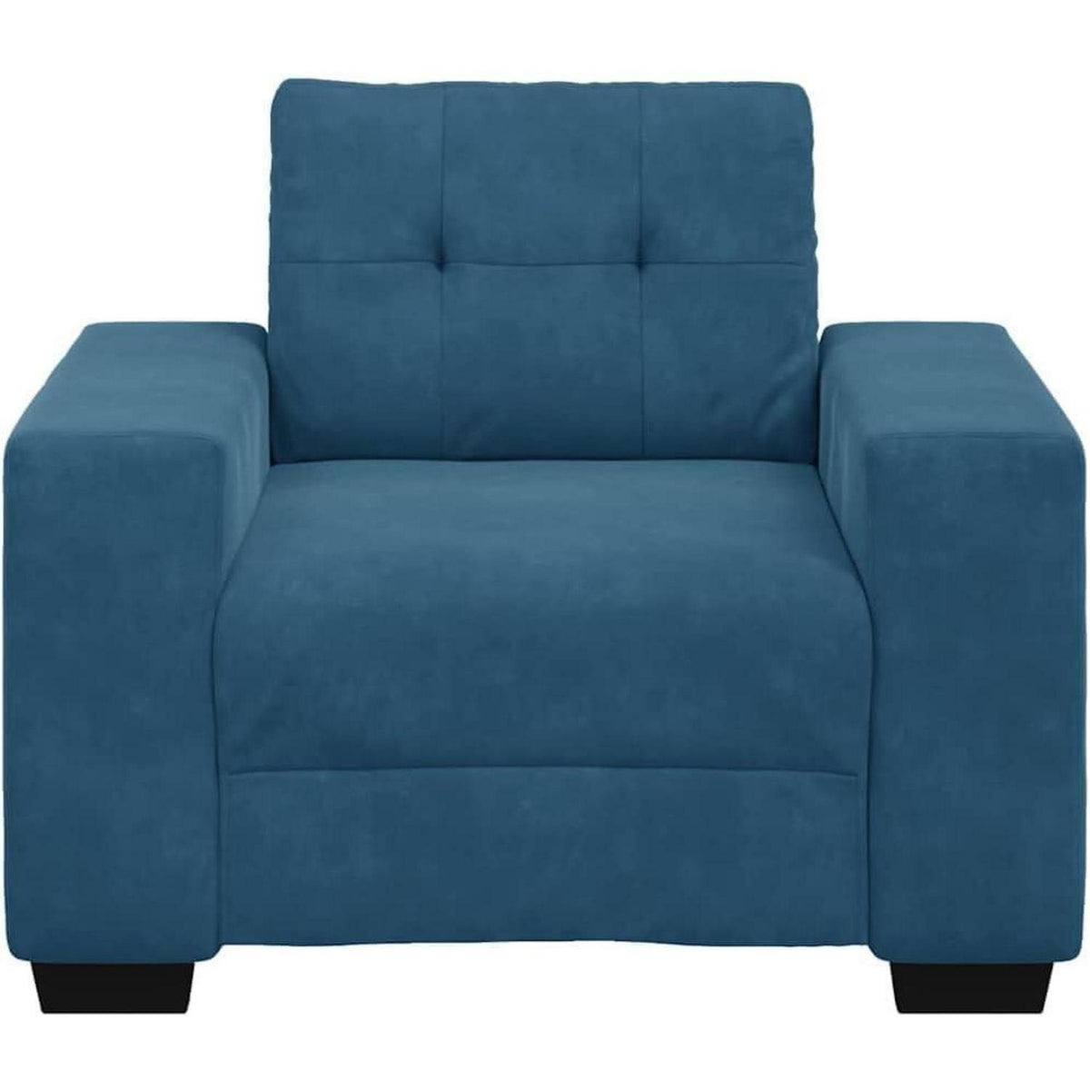 Blauer Samt Sessel 60 cm – Modernes Sofa für Wohnzimmer & Co.