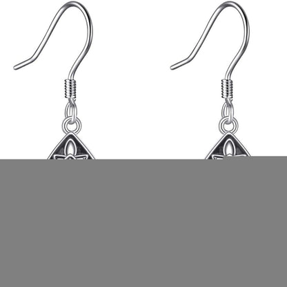 Hängende Sterling Silber Ohrringe mit Abalone Baum des Lebens