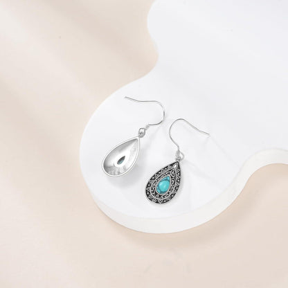 Hängende Sterling Silber Ohrringe mit Abalone Baum des Lebens