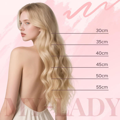 Clip-In Haarverlängerung Echthaar – Schokoladenbraun 40cm